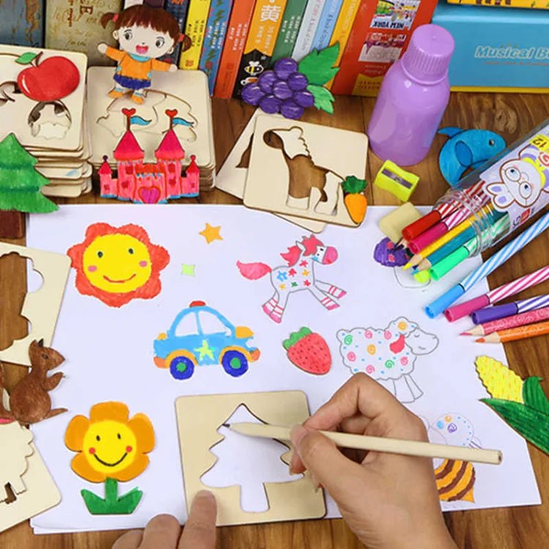 32 Réguas de Desenho - Brinquedo Montessori #Product_type# - Desenvolvimento infantil