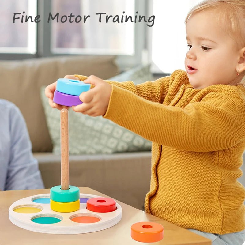 Torre Montessori em Madeira - Brinquedo Montessori #Product_type# - Desenvolvimento infantil