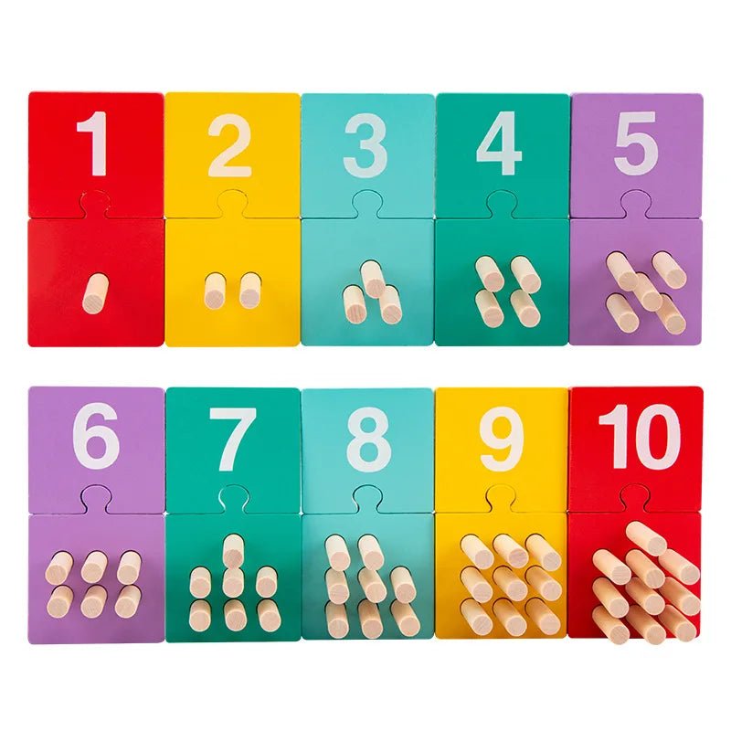 Tabuleiro de Contagem Montessori - Brinquedo Montessori #Product_type# - Desenvolvimento infantil
