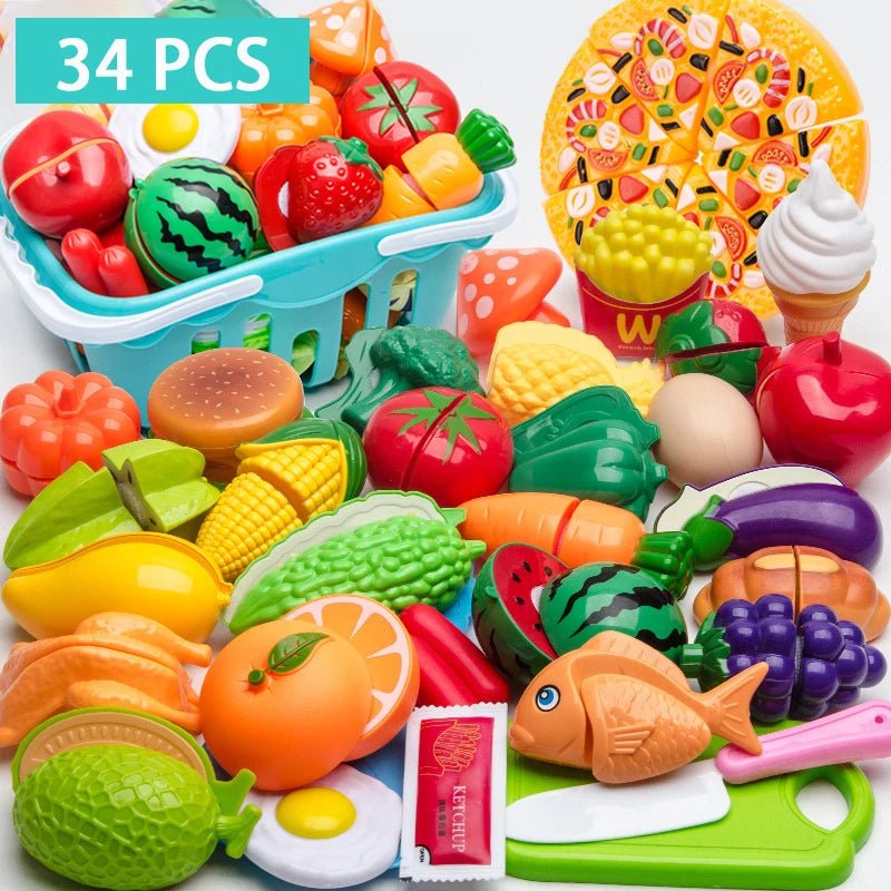 Frutas, Vegetais e Acessórios Cozinha Infantil - Brinquedo Montessori #Product_type# - Desenvolvimento infantil