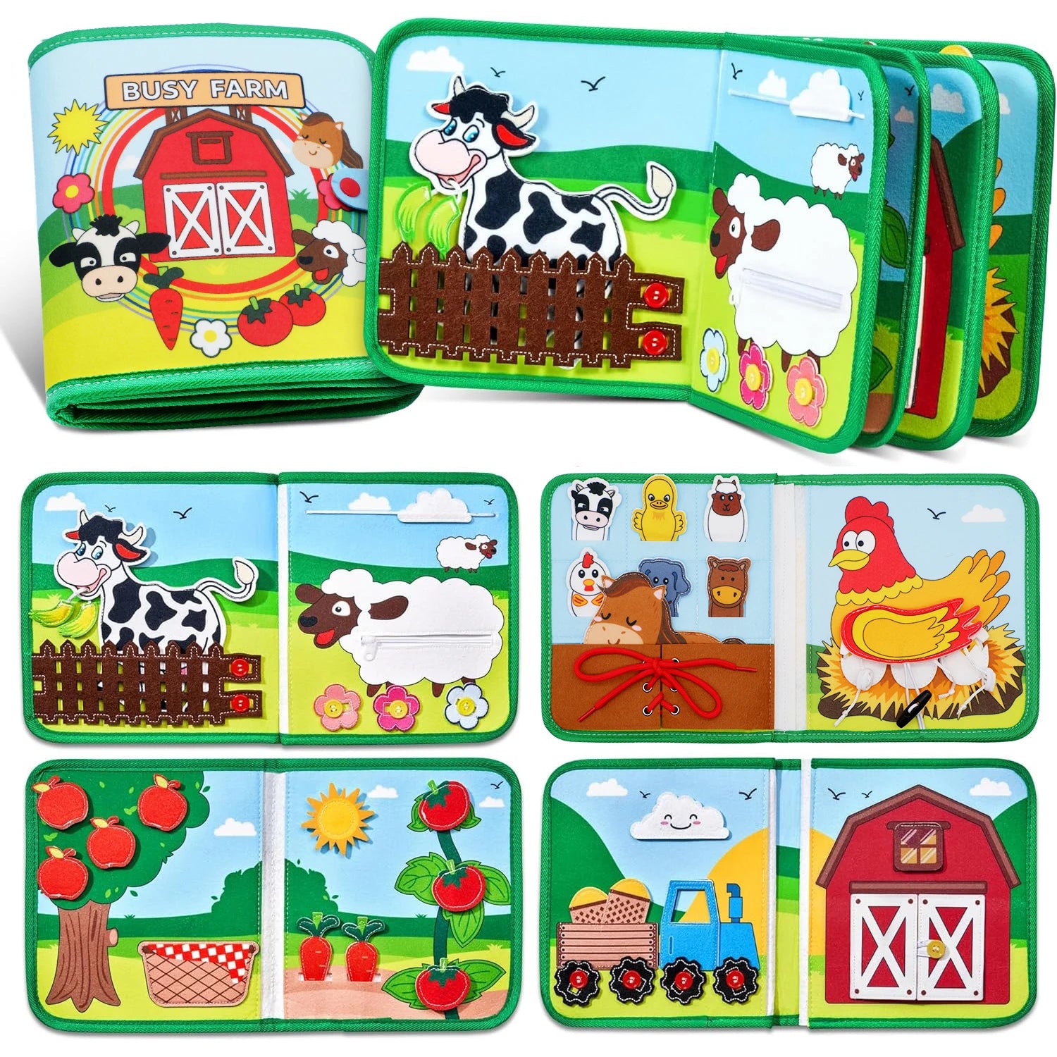 Livro Interativo Infantil - Brinquedo Montessori #Product_type# - Desenvolvimento infantil
