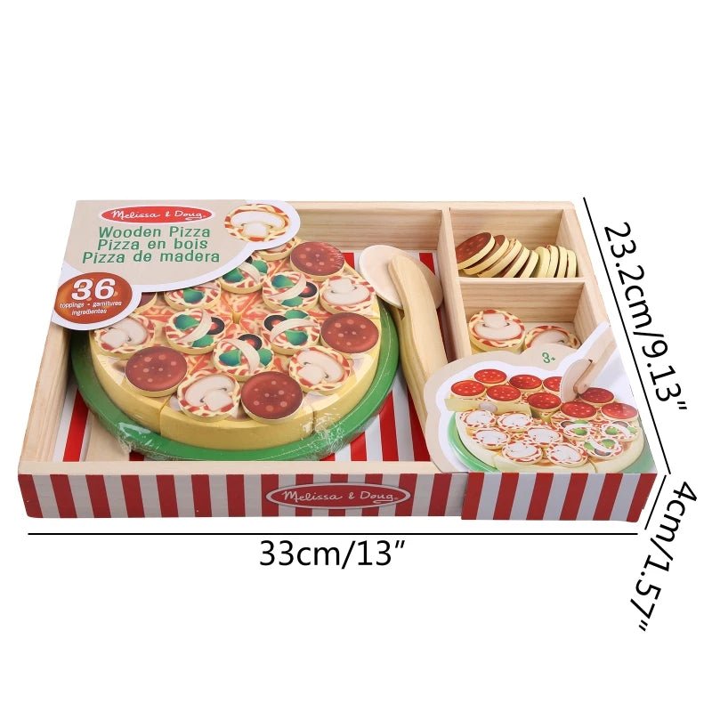 Kit Chef de Pizza em Madeira - Frete Grátis - Brinquedo Montessori #Product_type# - Desenvolvimento infantil