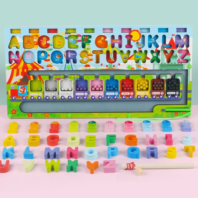 Tabuleiro Montessori de Matemática e Cores - Brinquedo Montessori #Product_type# - Desenvolvimento infantil