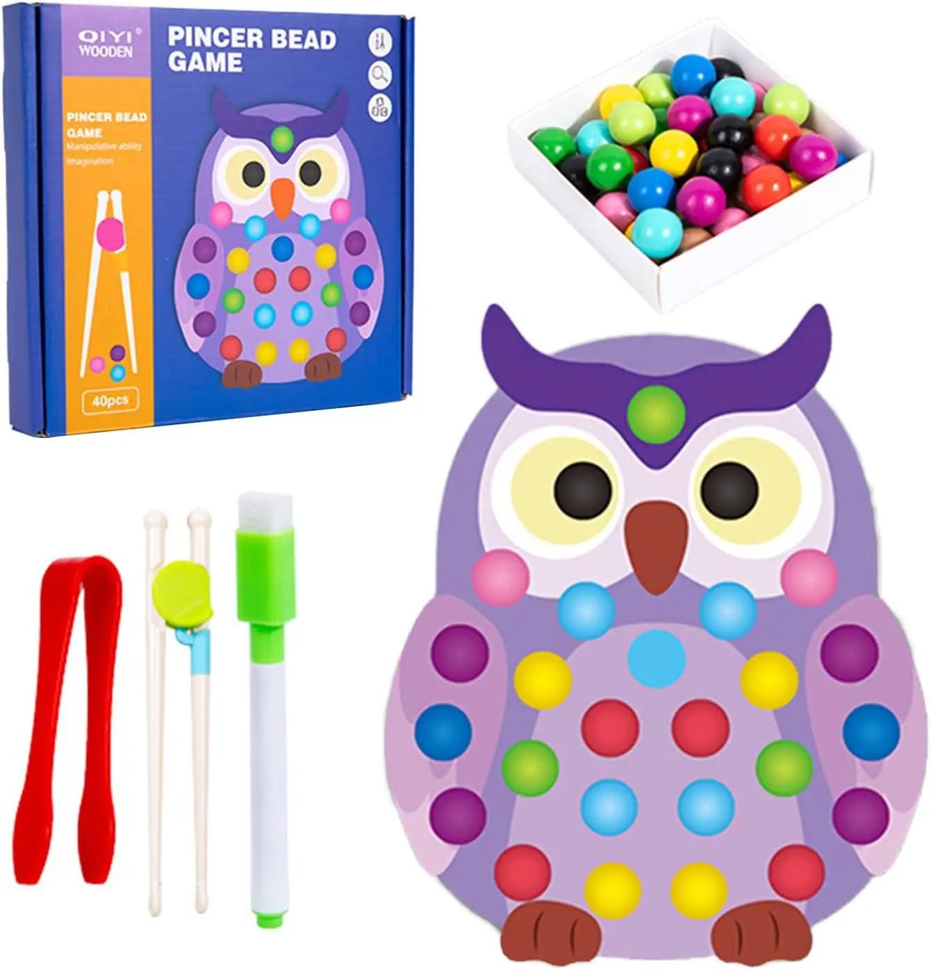 Jogo de Pinça - Brinquedo Montessori #Product_type# - Desenvolvimento infantil
