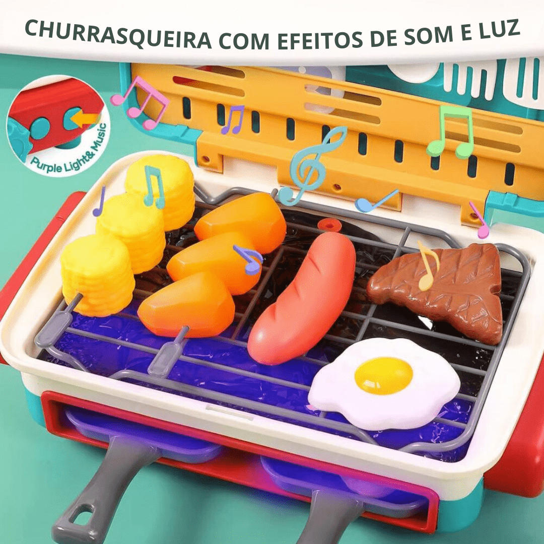 Brinquedo Churrasqueira e Acessórios - Brinquedo Montessori #Product_type# - Desenvolvimento infantil