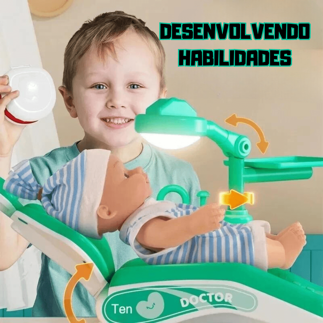 Kit Dentista Infantil - Brinquedo Montessori #Product_type# - Desenvolvimento infantil