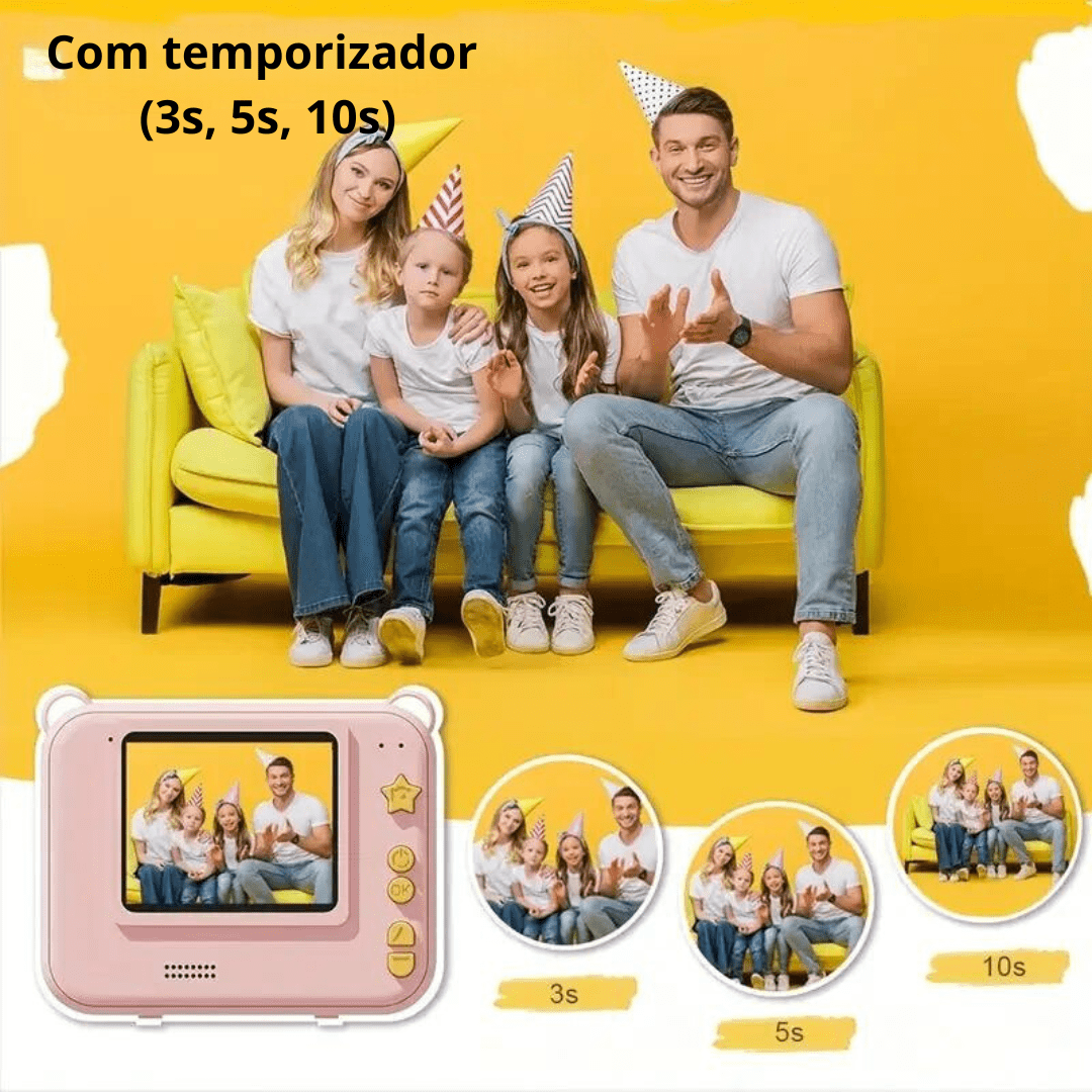 Câmera Digital Instantânea Infantil - Brinquedo Montessori #Product_type# - Desenvolvimento infantil