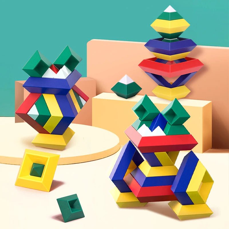 Blocos de Construção Infantil Pirâmide - Brinquedo Montessori #Product_type# - Desenvolvimento infantil