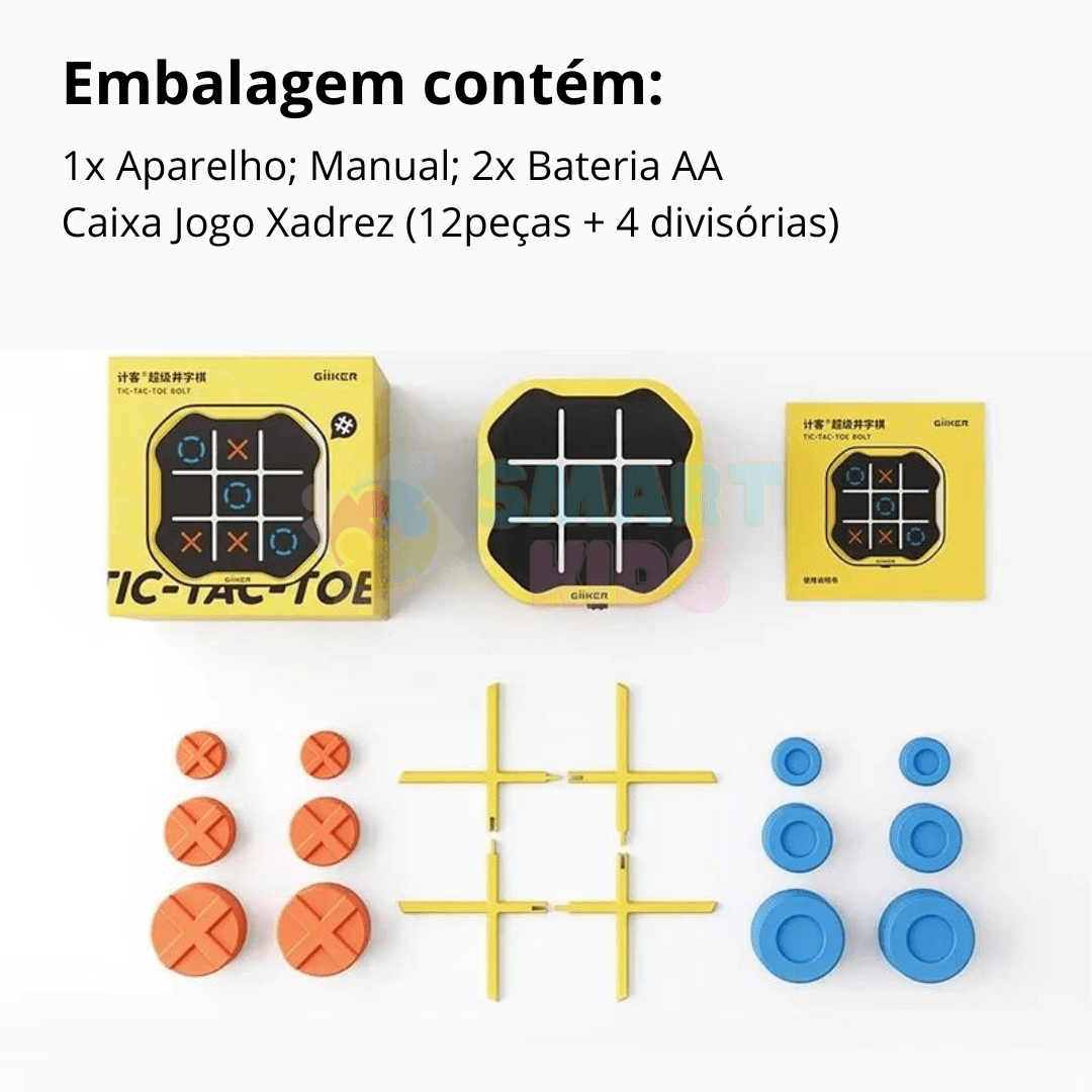 Jogo da Velha Eletrônico - Giiker Original - Brinquedo Montessori #Product_type# - Desenvolvimento infantil