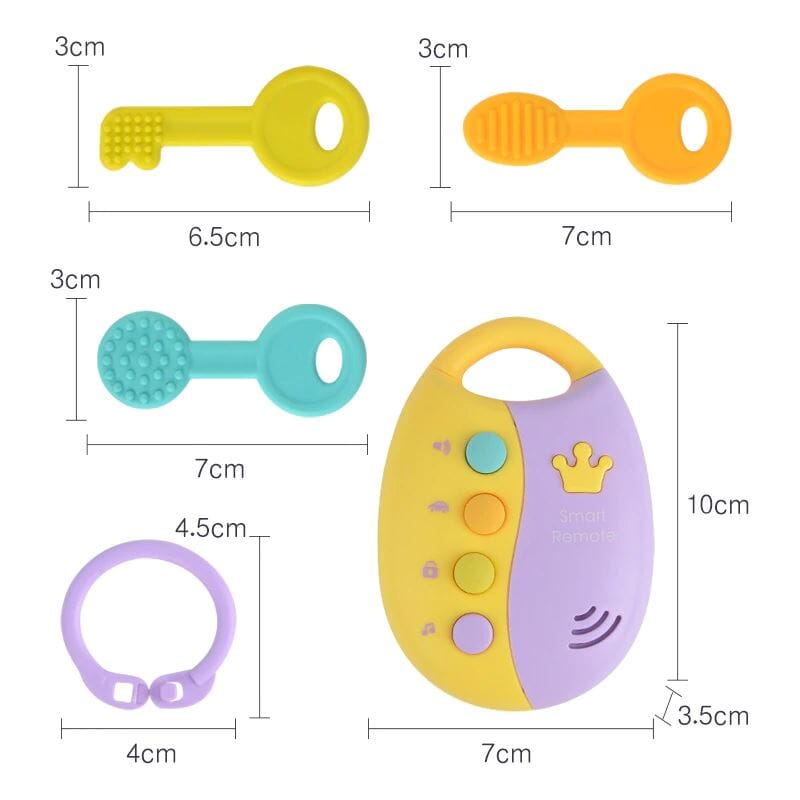 Brinquedo Chave de Carro - Musical Baby - Brinquedo Montessori #Product_type# - Desenvolvimento infantil