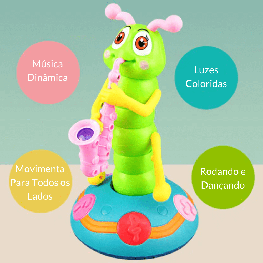 Lagarta Dançante - Estimule seu Bebê a Engatinhar - Brinquedo Montessori #Product_type# - Desenvolvimento infantil