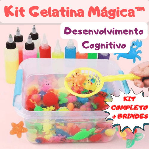 Kit Gelatina Mágica - Desenvolvimento Cognitivo - Brinquedo Montessori #Product_type# - Desenvolvimento infantil