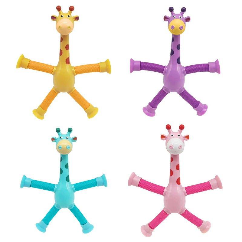 Brinquedo Girafa Estica - Kit com 4 - Smart Mini