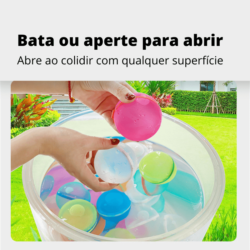 Balões de Água Reutilizáveis - Brinquedo de Verão - Brinquedo Montessori #Product_type# - Desenvolvimento infantil