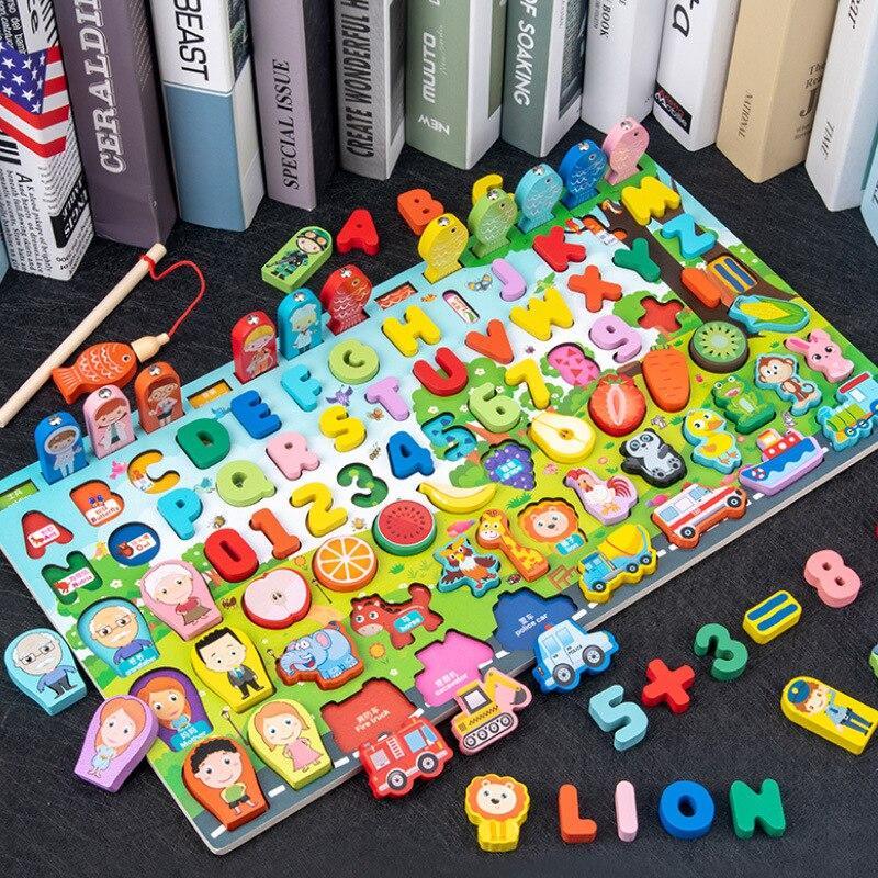Tabuleiro para Alfabetização 7 em 1 - Brinquedo Montessori #Product_type# - Desenvolvimento infantil