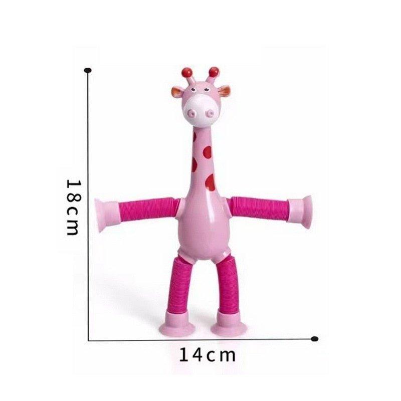 Brinquedo Girafa Estica - Kit com 4 - Smart Mini