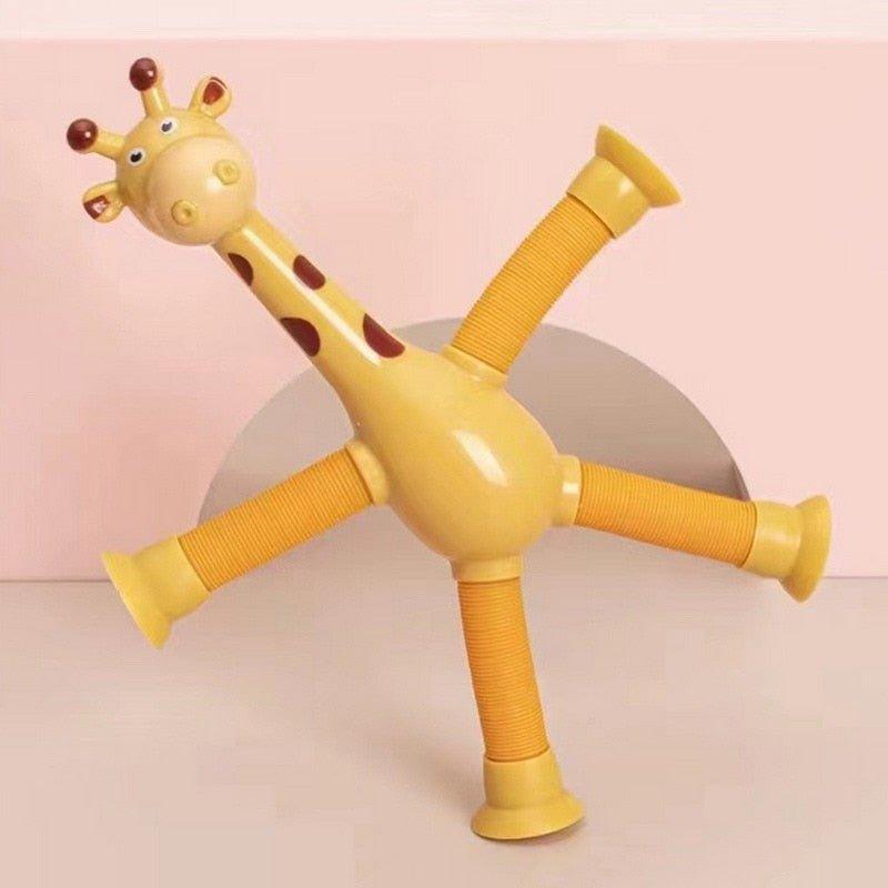 Brinquedo Girafa Estica - Kit com 4 - Smart Mini