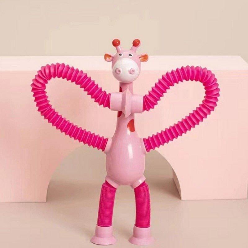 Brinquedo Girafa Estica - Kit com 4 - Smart Mini