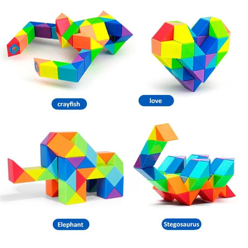 Cubo de Aprendizagem Dinâmica de Formas - Frete Grátis - Brinquedo Montessori #Product_type# - Desenvolvimento infantil