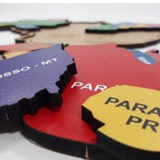 Quebra - Cabeça Mapa do Brasil - Brinquedo Educativo - Brinquedo Montessori #Product_type# - Desenvolvimento infantil
