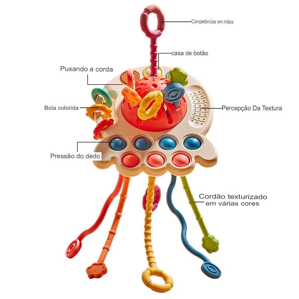 Puxador Educacional Montessori - Brinquedo Montessori #Product_type# - Desenvolvimento infantil