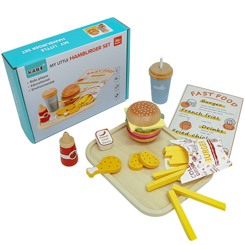 Kit Hamburguer Madeira