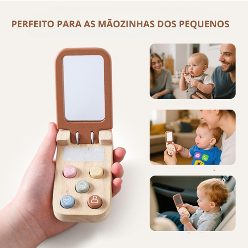 Dois Celulares Montessori com Espelho