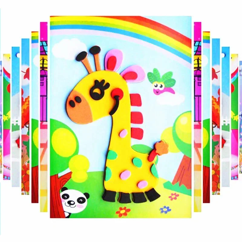 Kit de Adesivos EVA 3D Infantil