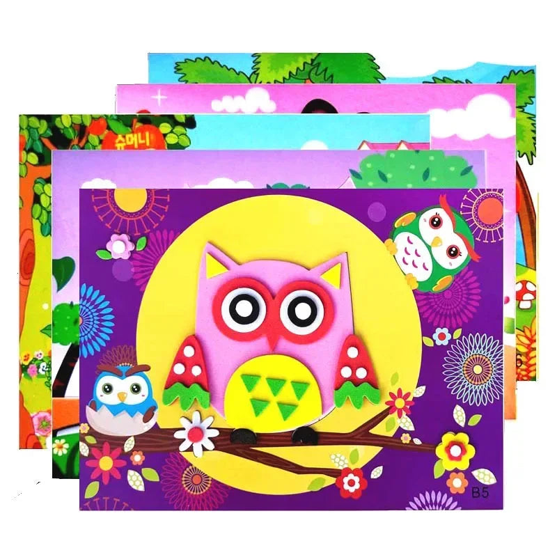Kit de Adesivos EVA 3D Infantil