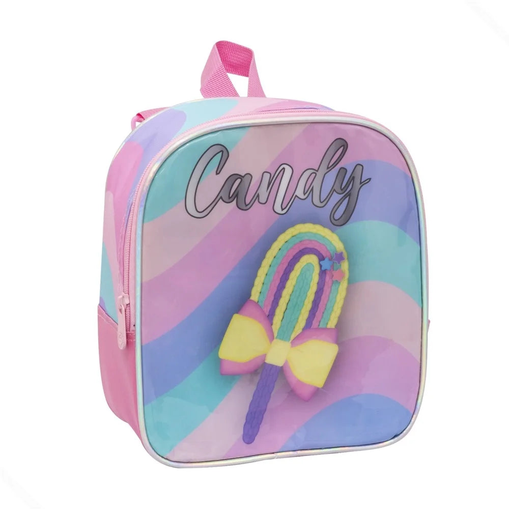 Mochila Candy com Lancheira e Estojo