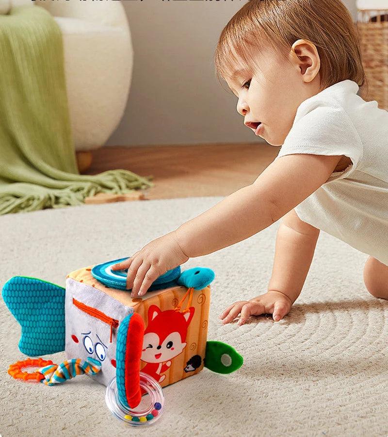 Cubo de Atividades de Pelúcia para Bebês