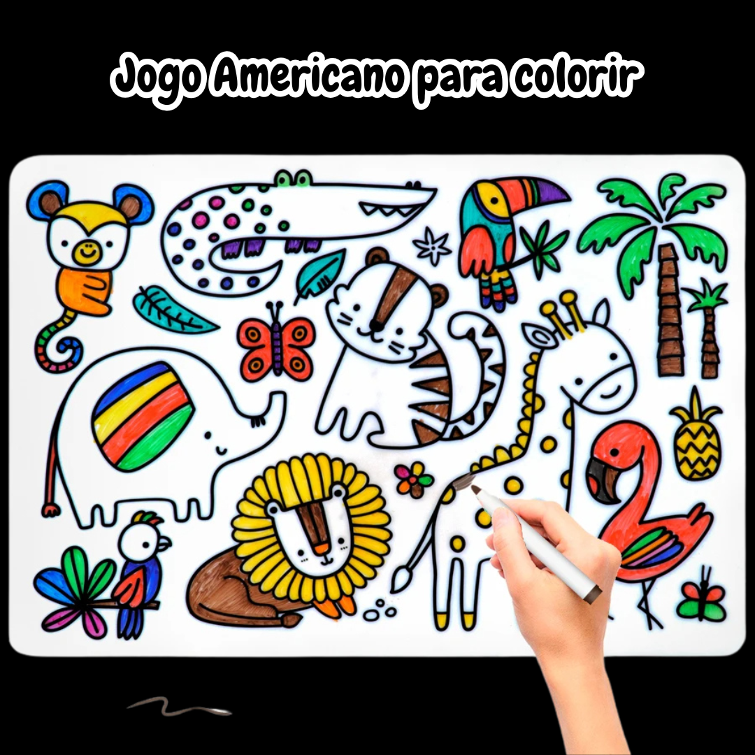 Jogo Americano para Colorir