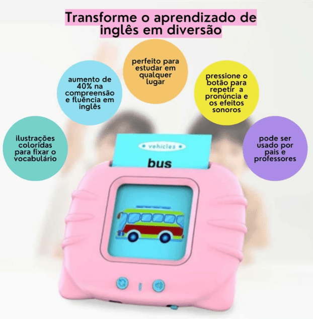 Card Kids Bilingue - O Brinquedo para Aprender Inglês - Smart Kids