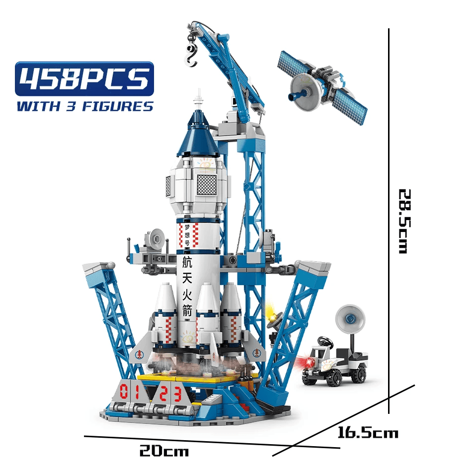 Estações Aeroespaciais - Blocos de Montar + Brindes - Smart Kids